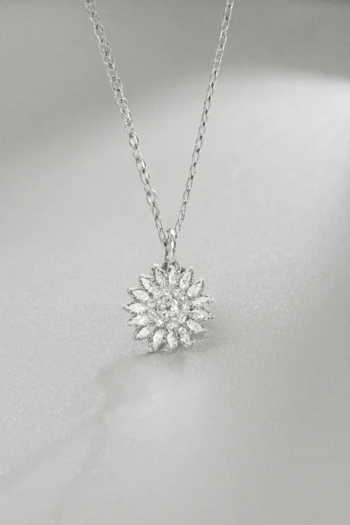 Necklace and Sunflower Box Velove – 18K Gold Plated