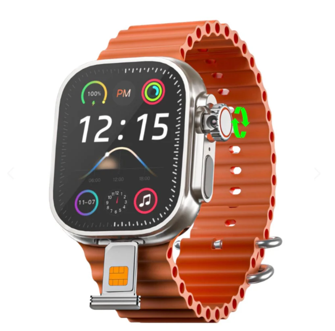 Smartwatch Horizon 4G AMOLED 49mm Wi-Fi 2GB RAM 16GB Warzone | Built-in Camera, Play Store, SIM Card, NFC, Waterproof