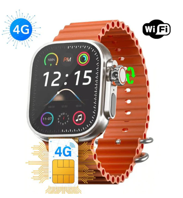 Smartwatch Horizon 4G AMOLED 49mm Wi-Fi 2GB RAM 16GB Warzone | Built-in Camera, Play Store, SIM Card, NFC, Waterproof